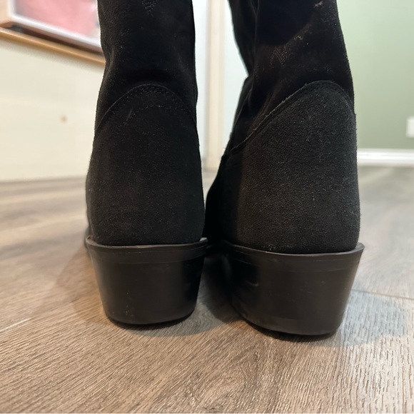 Old West men cowboy boots upper leather size 11 - Picture 8 of 11